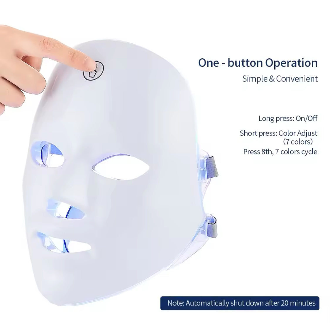 LED-gezichts- en nekmasker